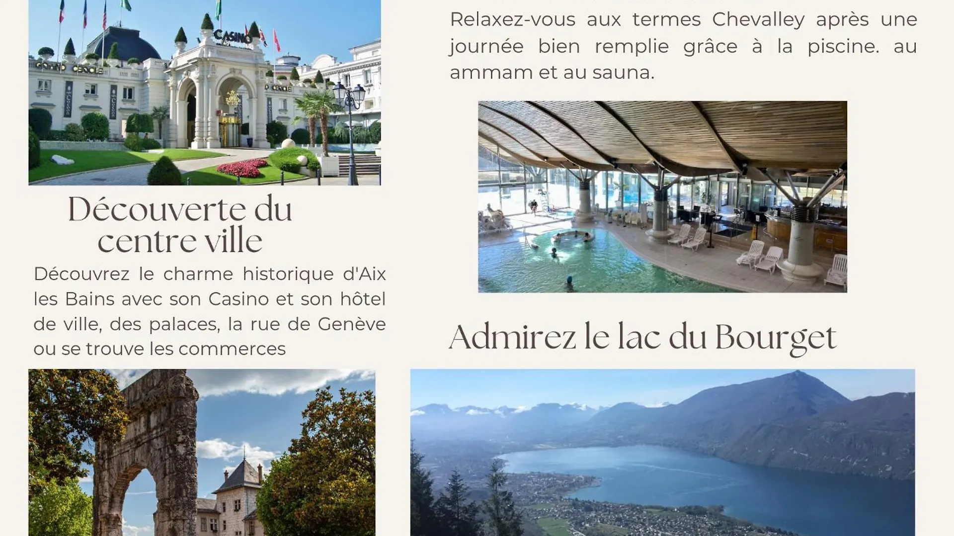 Apartment Studio Victoria Spa, Au Coeur Du Centre-Ville Cabine Hammam -Wifi -Grand Lit Double Queen Size 160X200Cm Aix-les-Bains